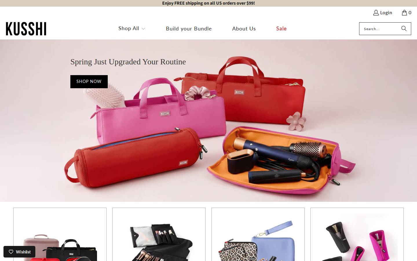 kusshikids.com homepage screenshot