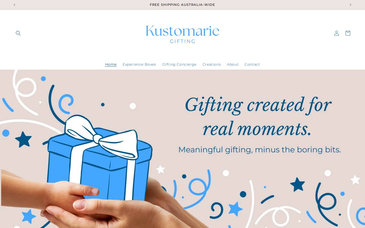 kustomarie.com.au homepage screenshot