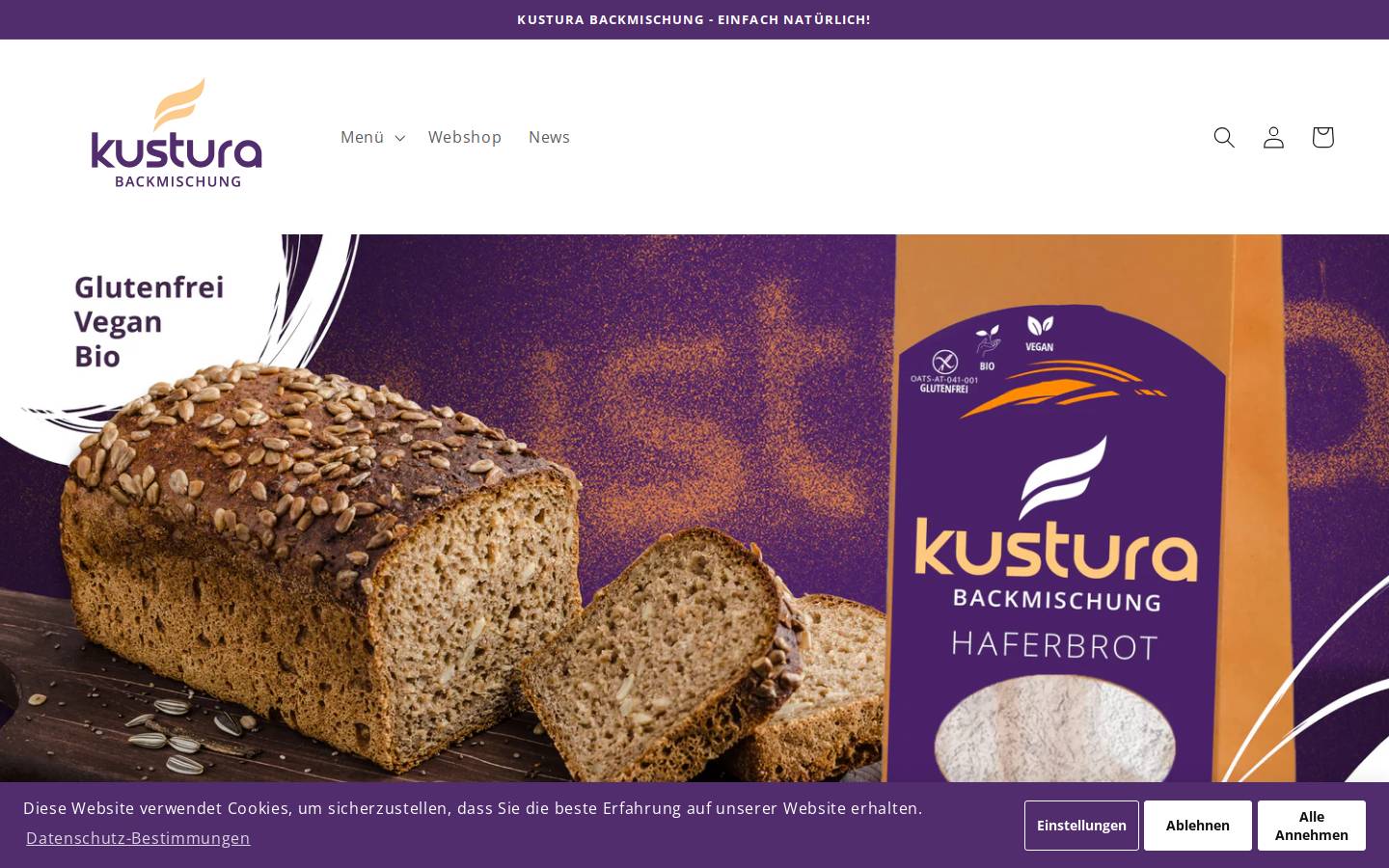 Kustura homepage screenshot