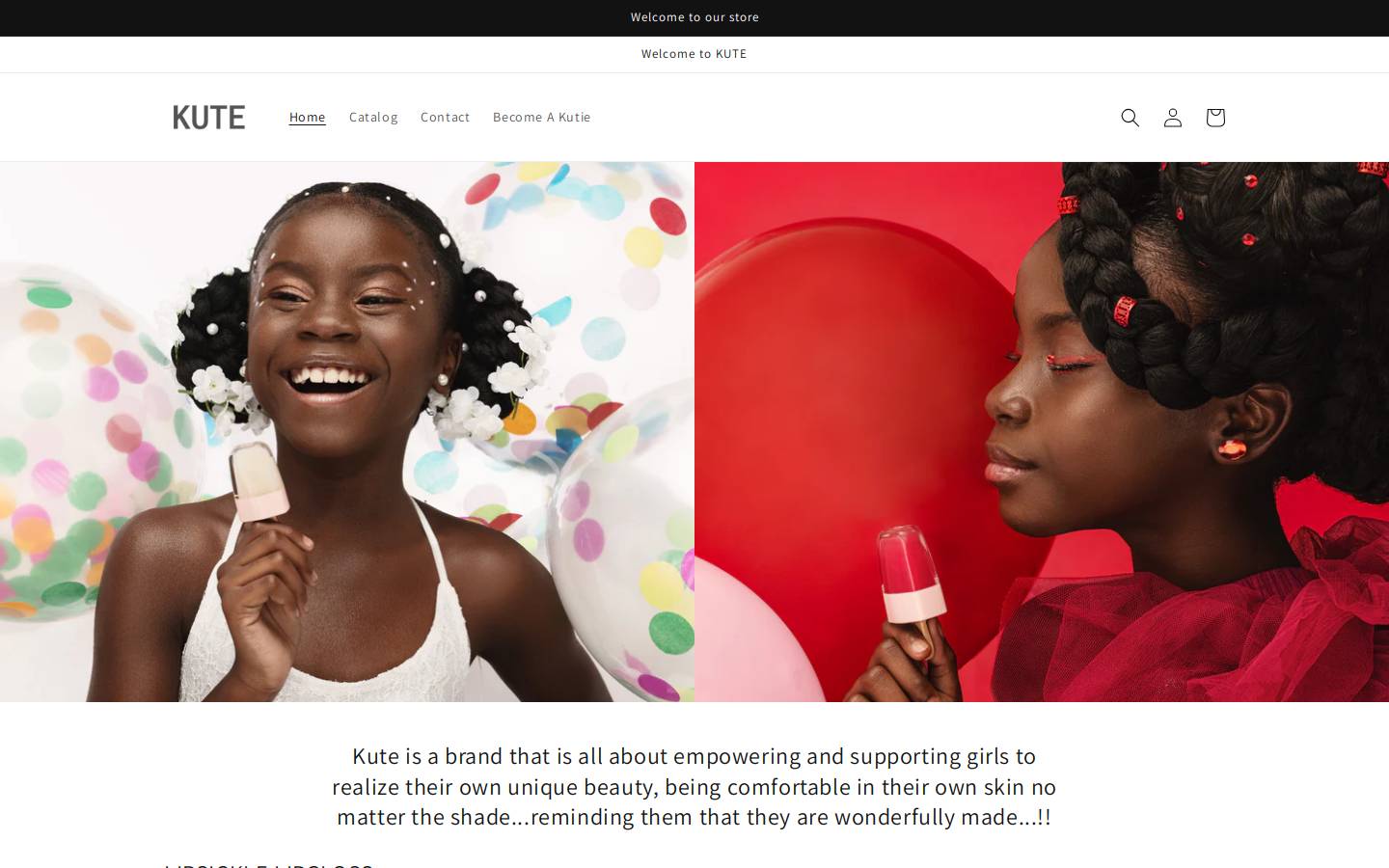 kutebykeya.com homepage screenshot