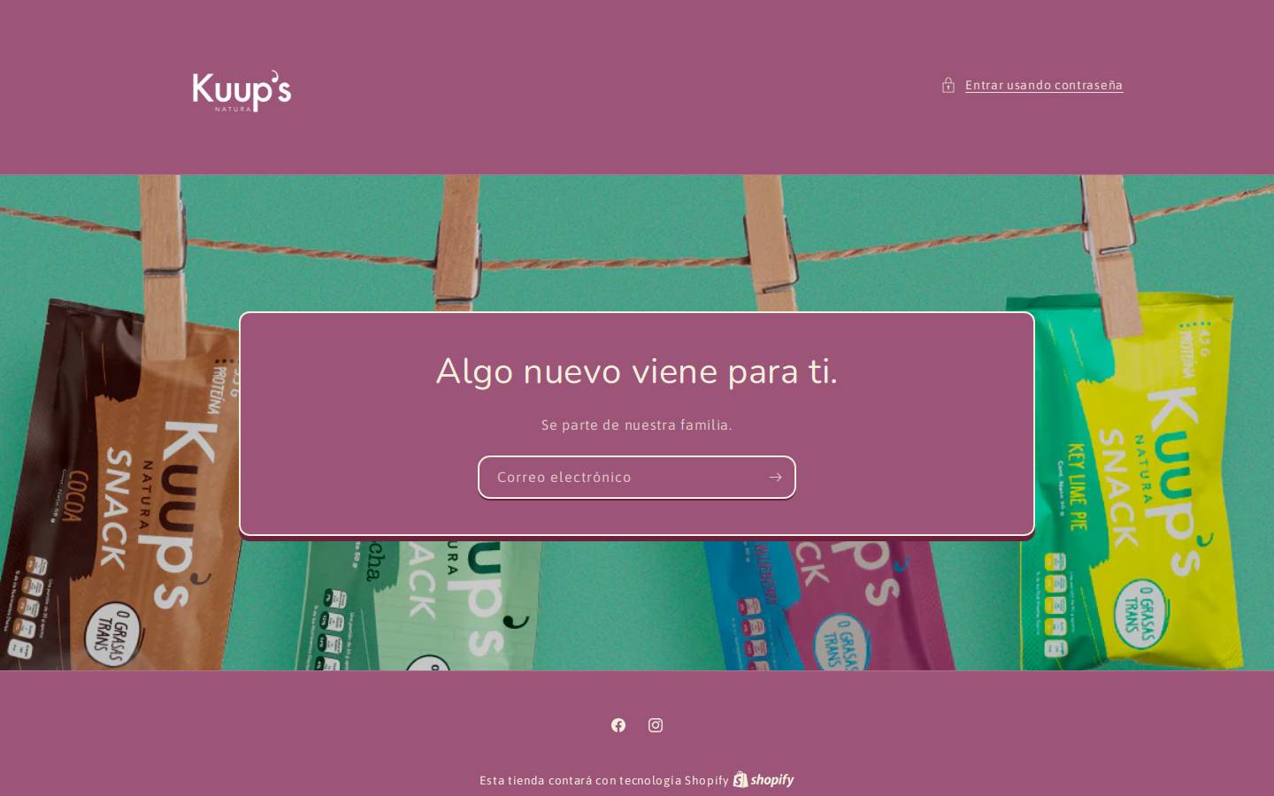 kuups.mx homepage screenshot