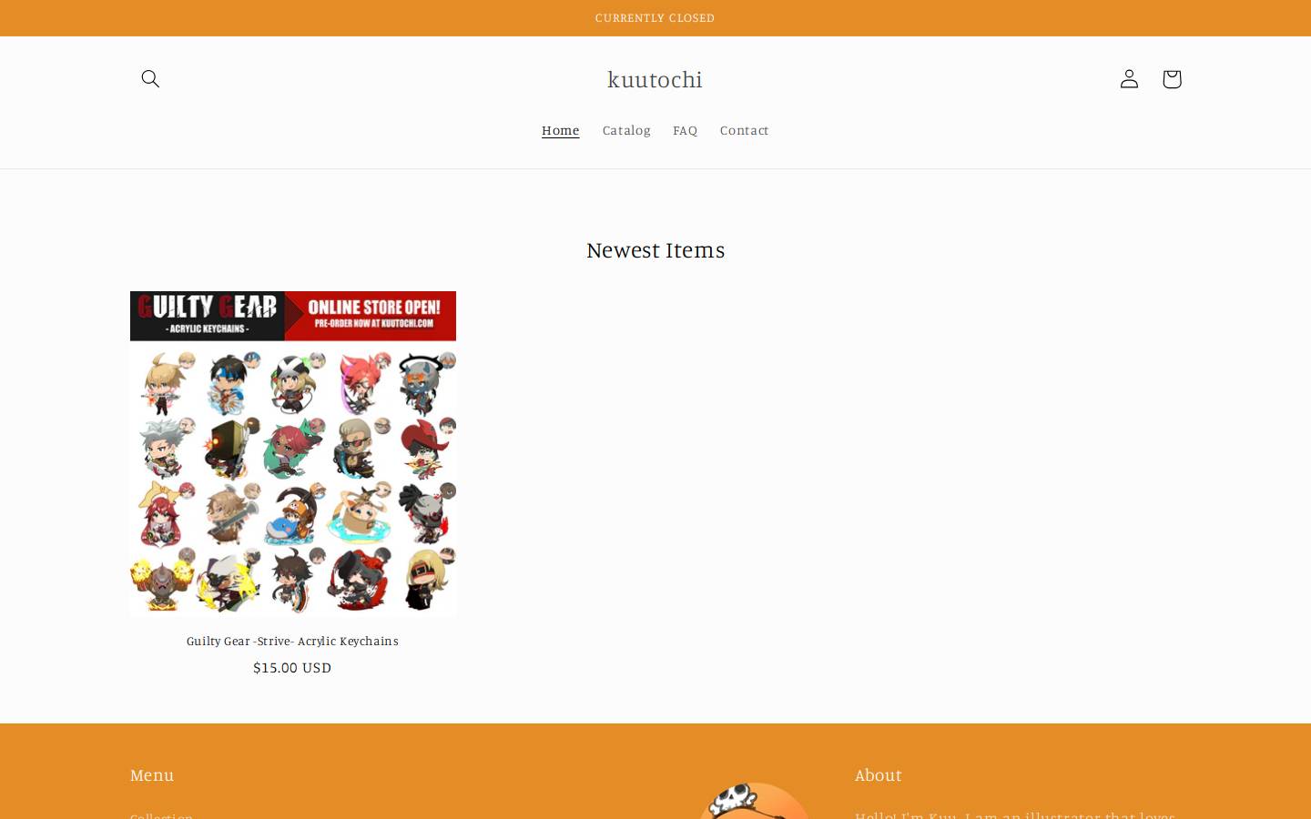 kuutochi.com homepage screenshot