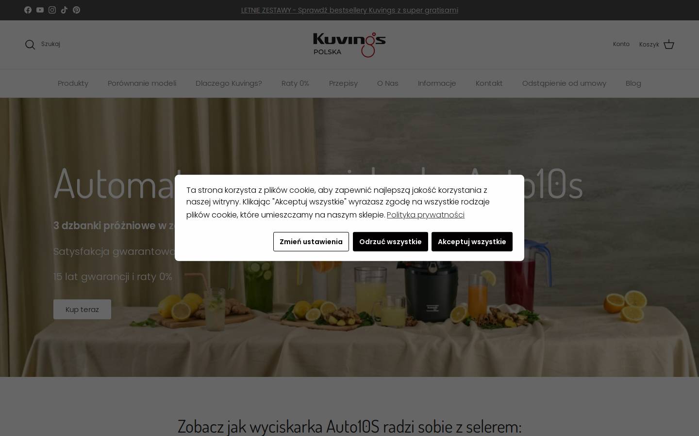 kuvings.net.pl homepage screenshot