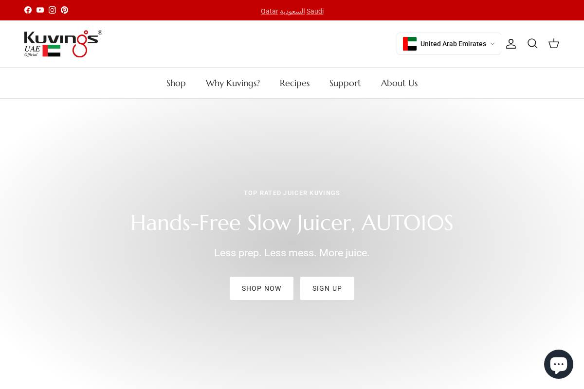 kuvingsme.com homepage screenshot