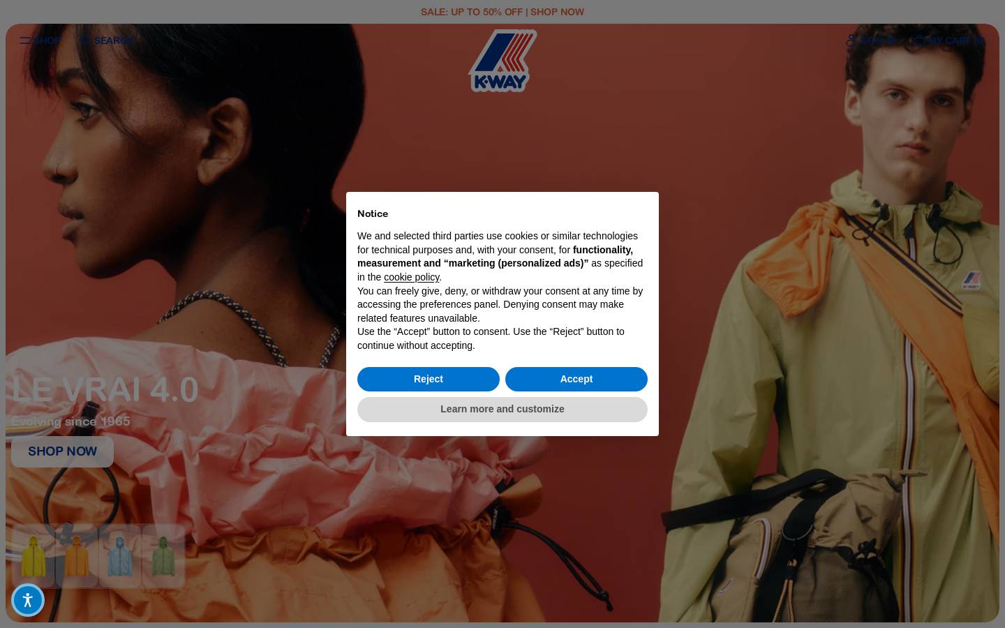 kway-korea.com homepage screenshot