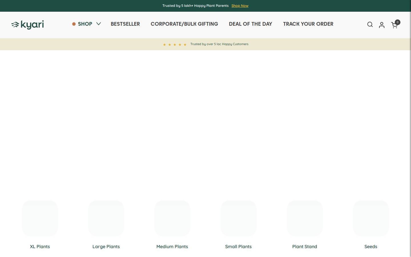 kyari.co homepage screenshot
