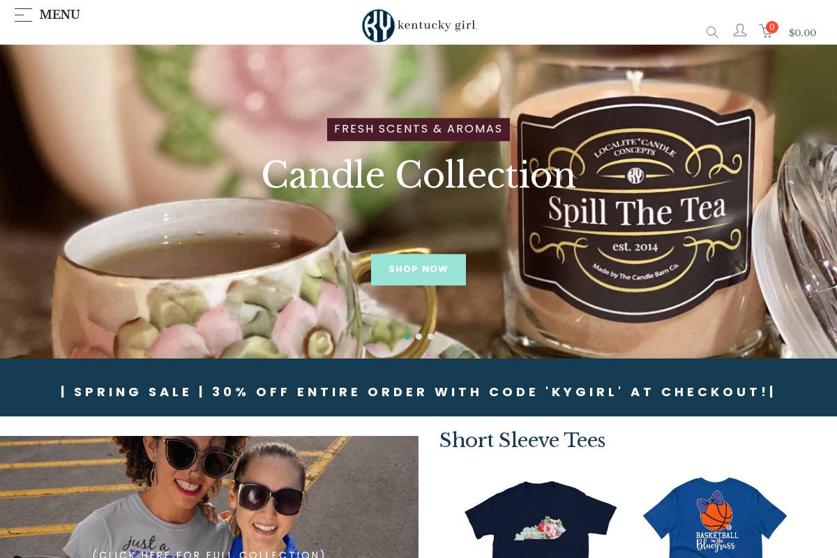 kygirl.com homepage screenshot