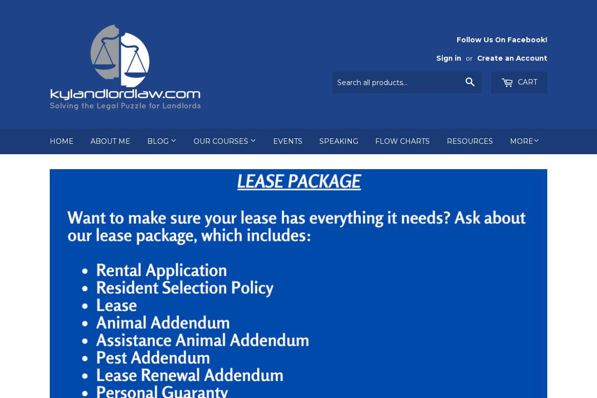 kylandlordlaw.com homepage screenshot