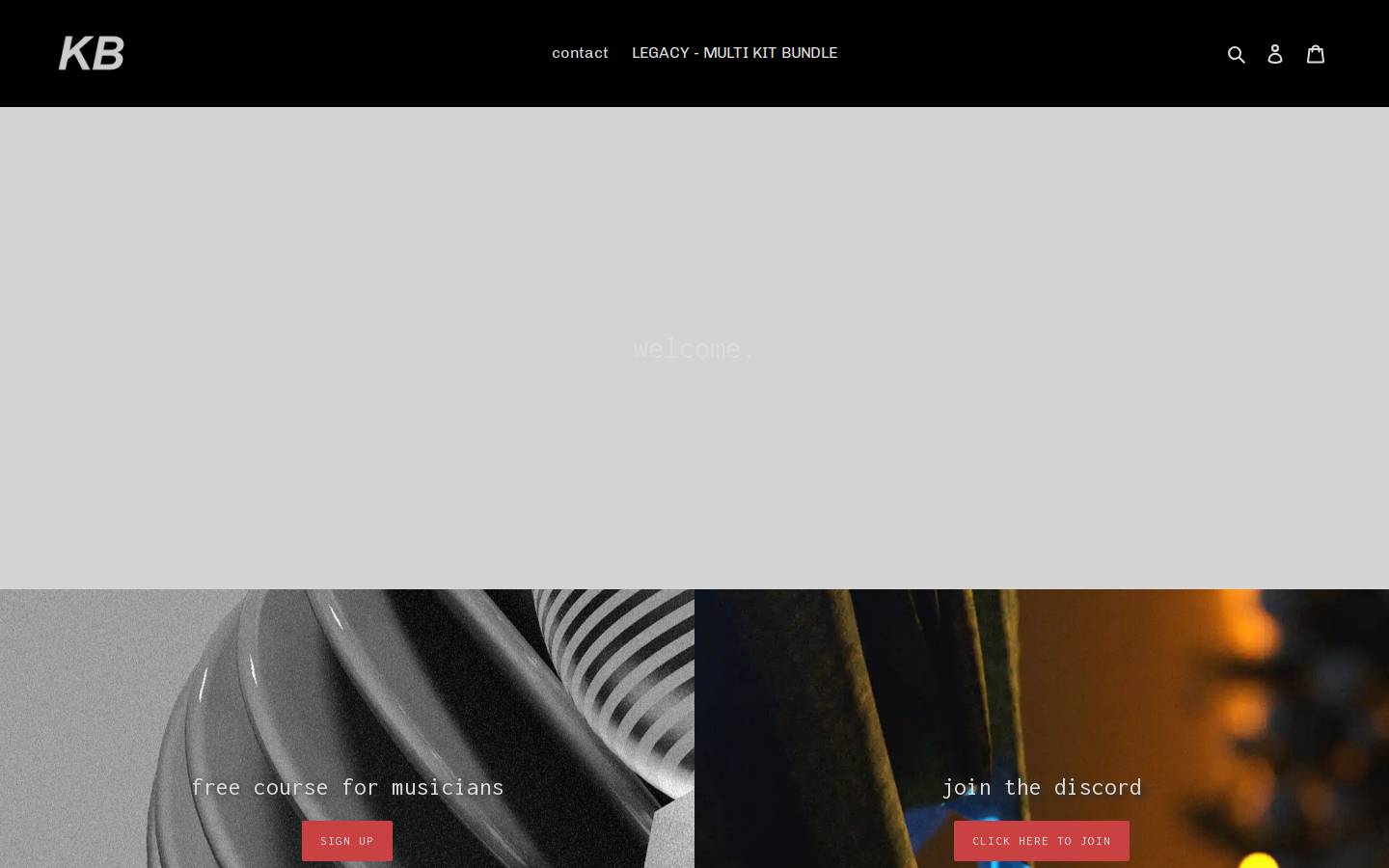 kylebeats.com homepage screenshot