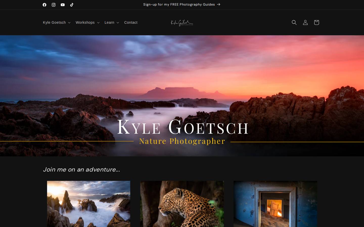 kylegoetsch.com homepage screenshot