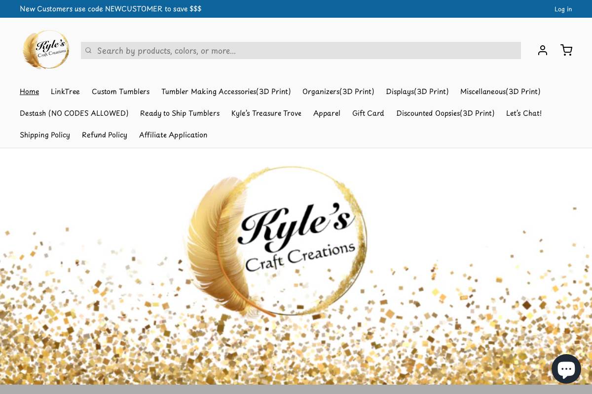 kylescraftcreations.com homepage screenshot