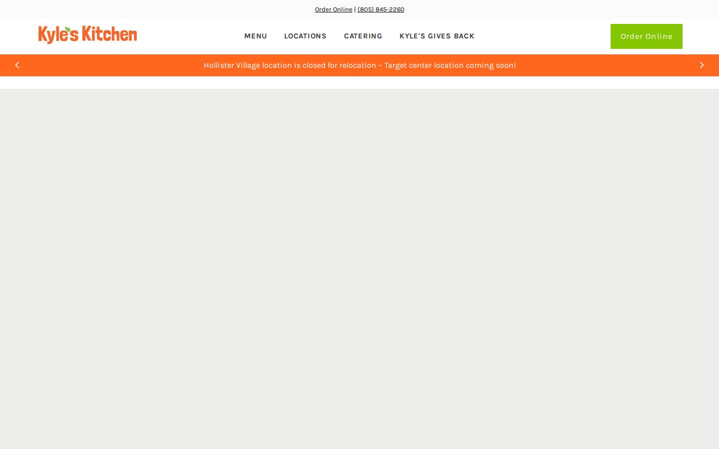 kyleskitchen.com homepage screenshot
