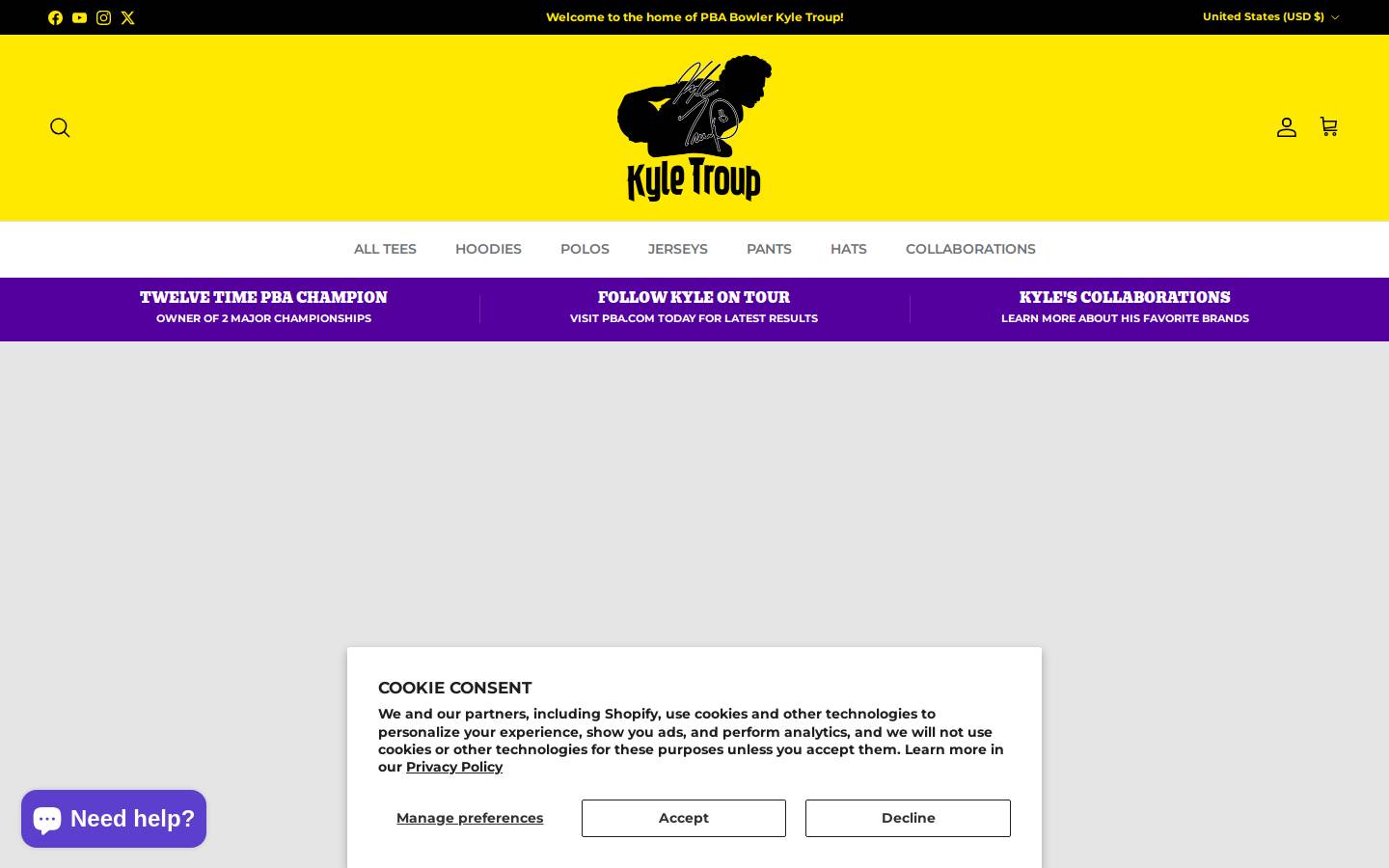 kyletroupbowling.com homepage screenshot