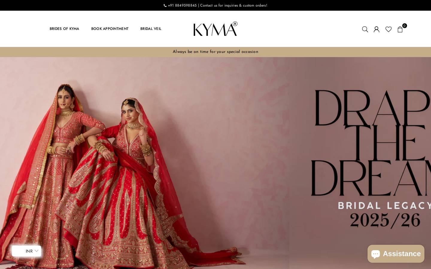 kyma.in homepage screenshot