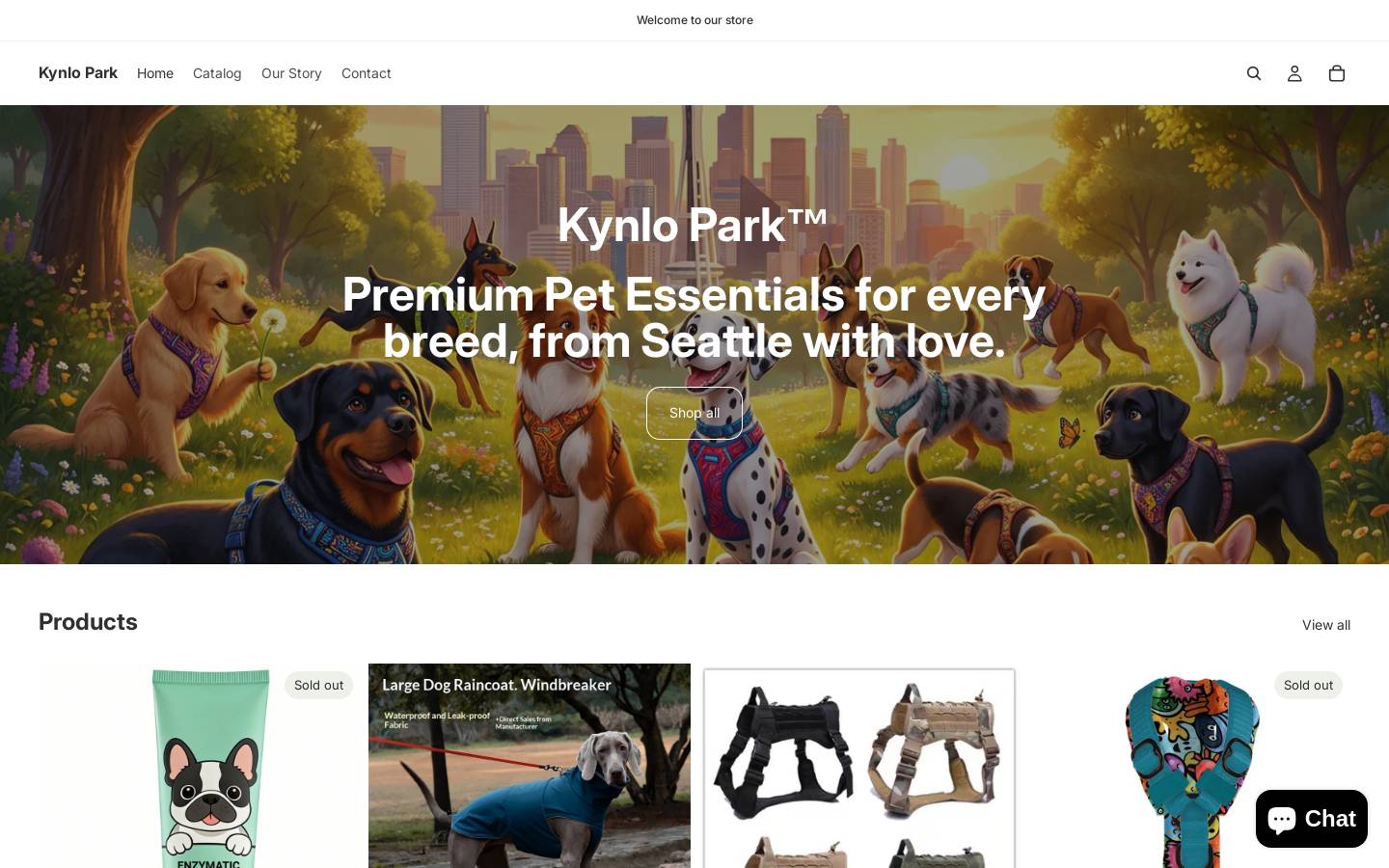 kynlopark.com homepage screenshot