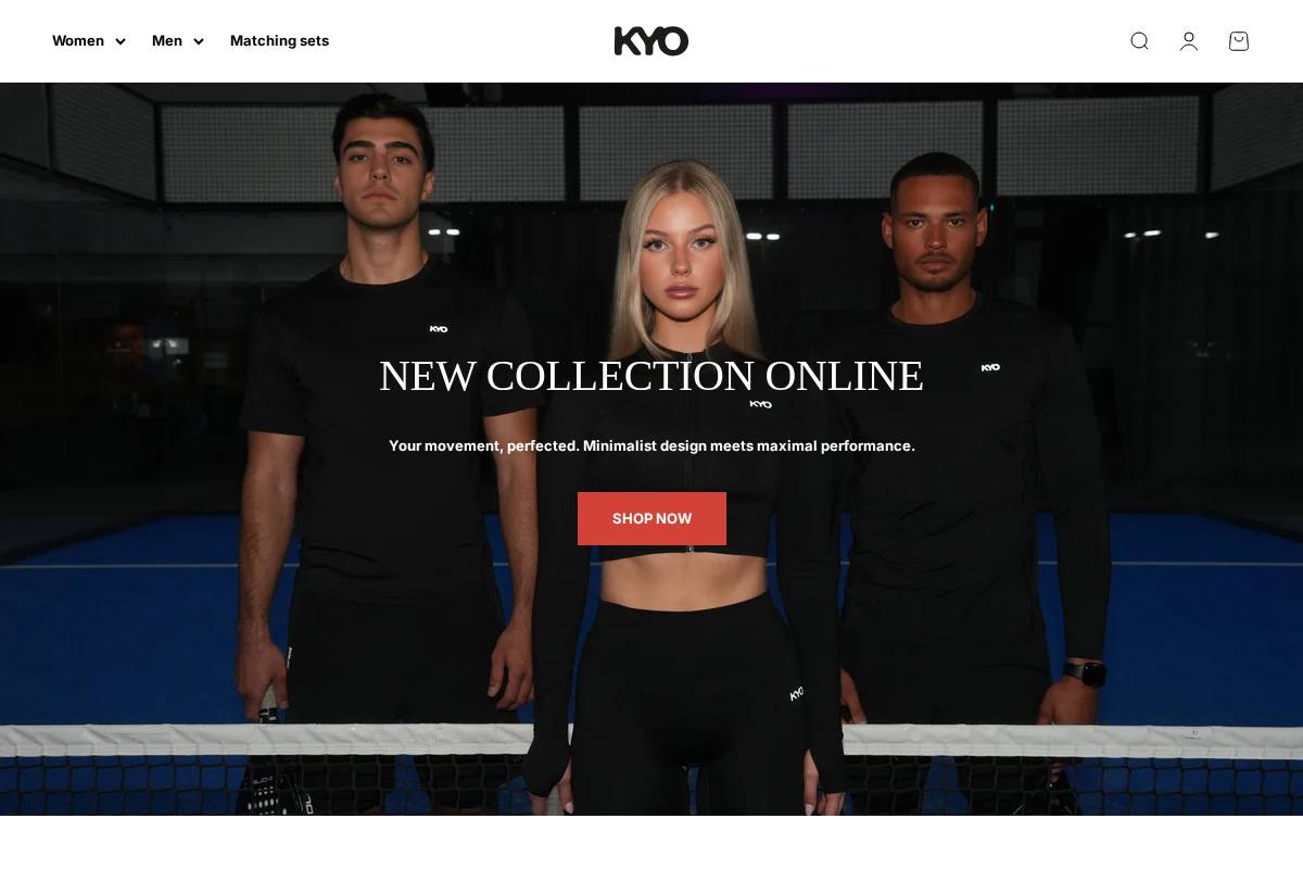 KYO homepage screenshot