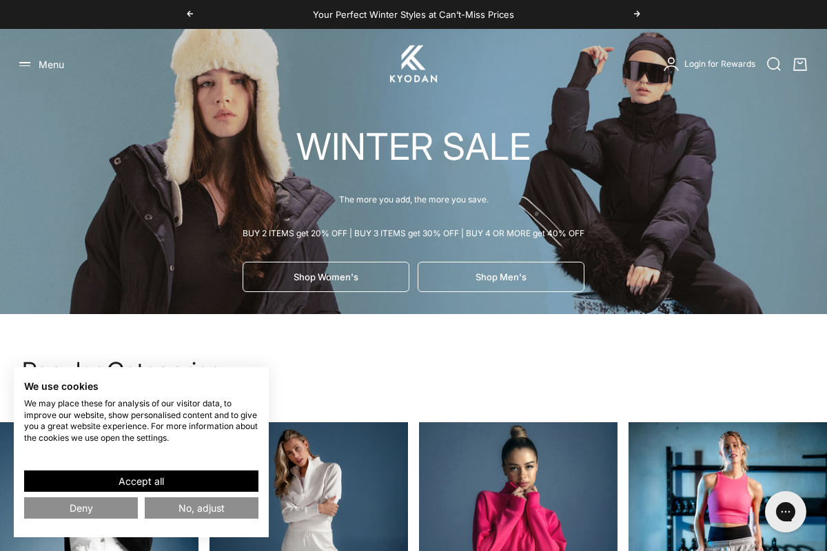 kyodan.clothing homepage screenshot