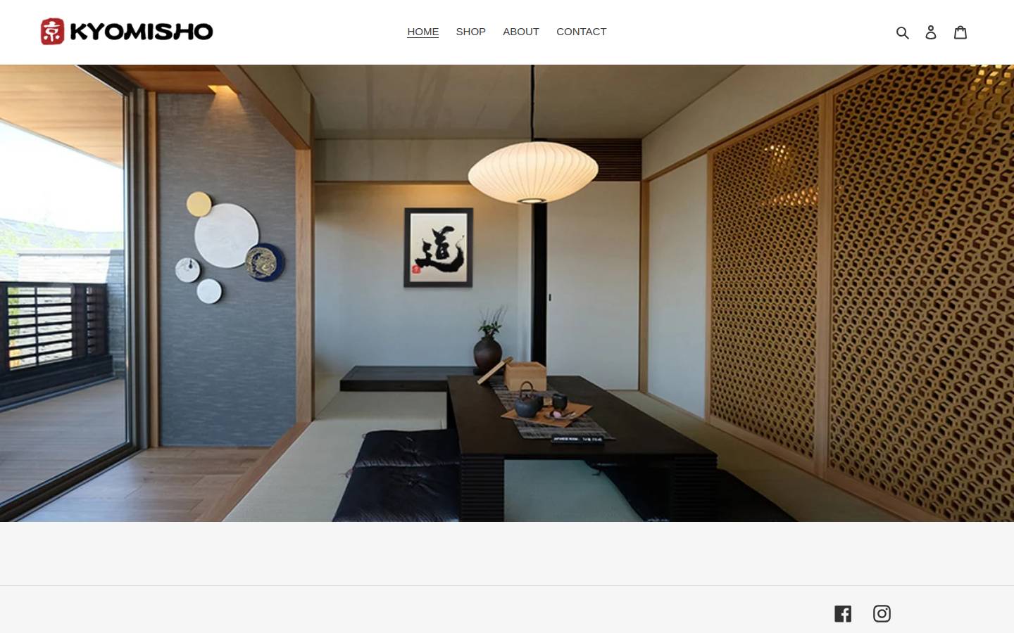 kyomisho.com homepage screenshot