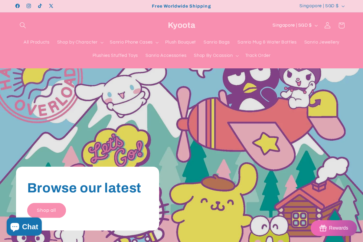 kyoota.com homepage screenshot