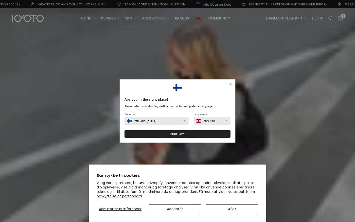 Kyoto homepage screenshot