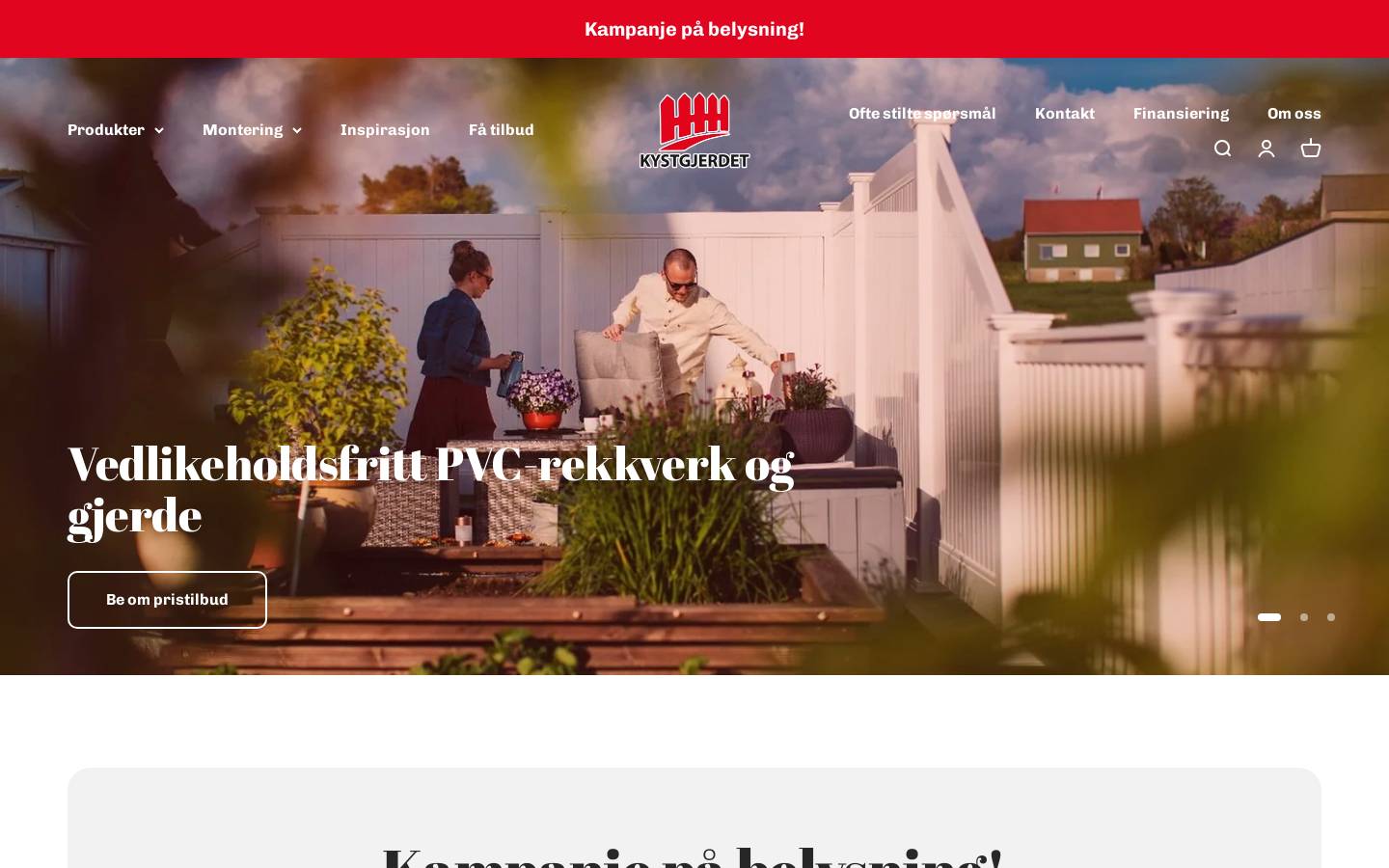 kystgjerdet.no homepage screenshot