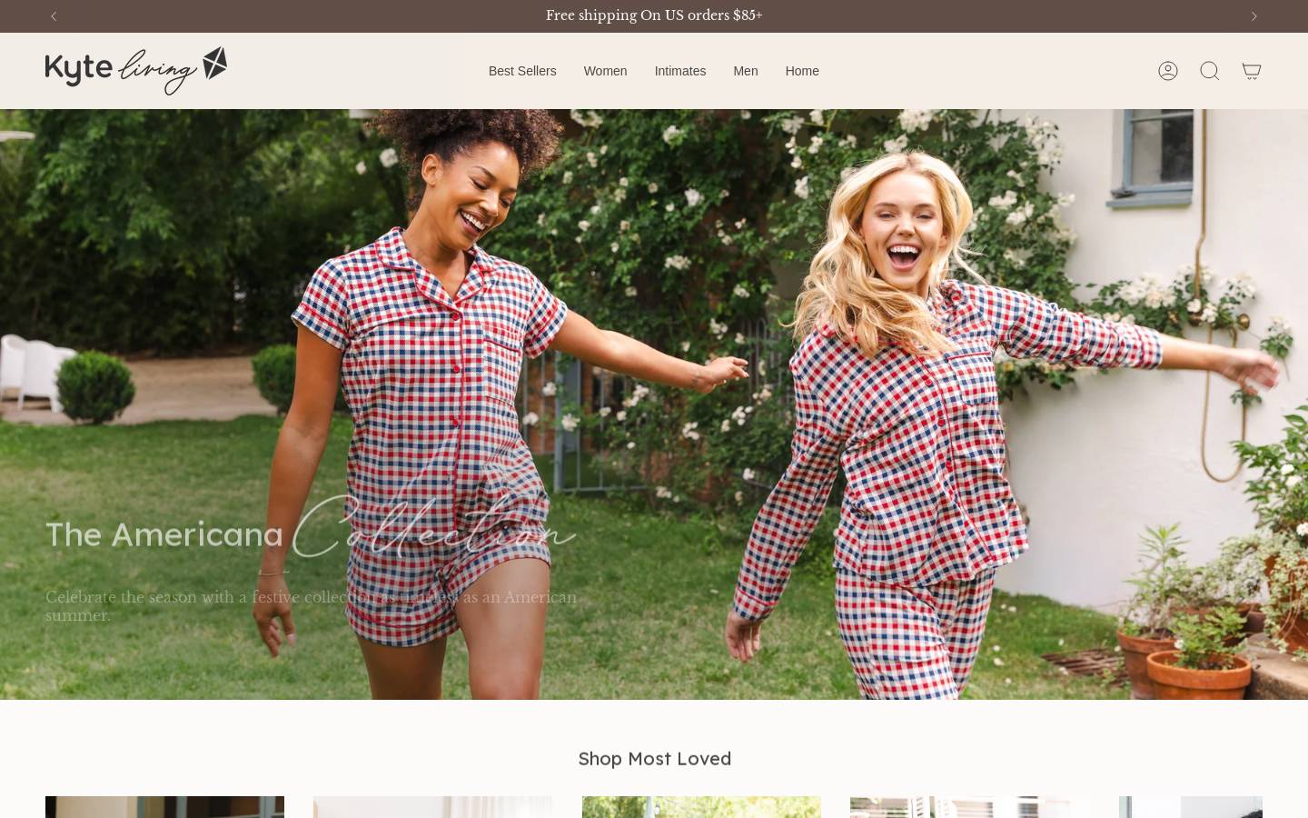 kyteliving.com homepage screenshot