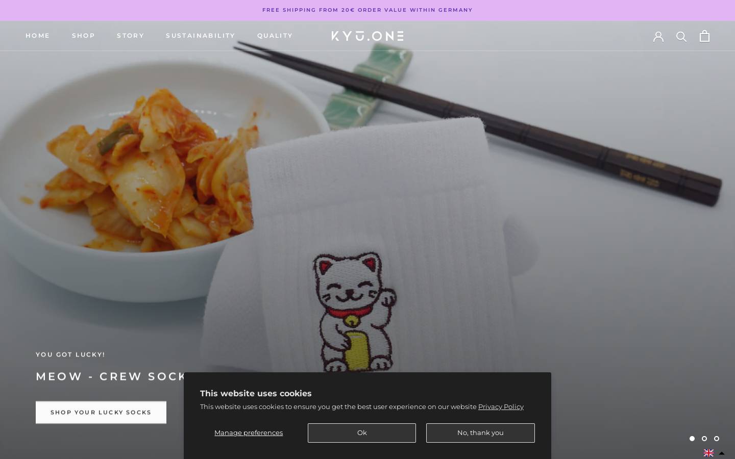 KYU.ONE homepage screenshot
