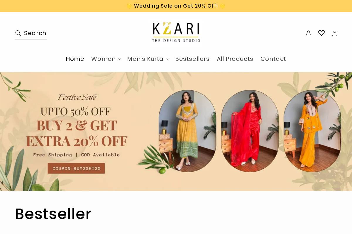 kzari.net homepage screenshot