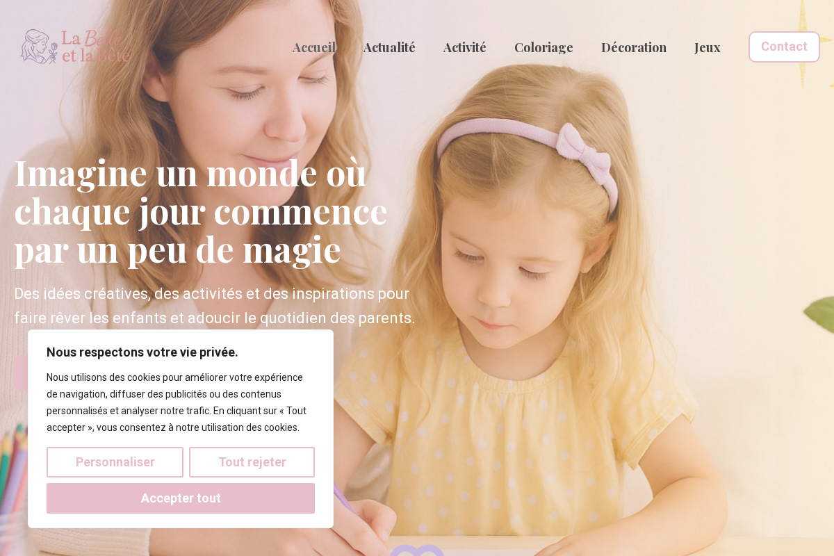 la-belle-et-la-bete.fr homepage screenshot