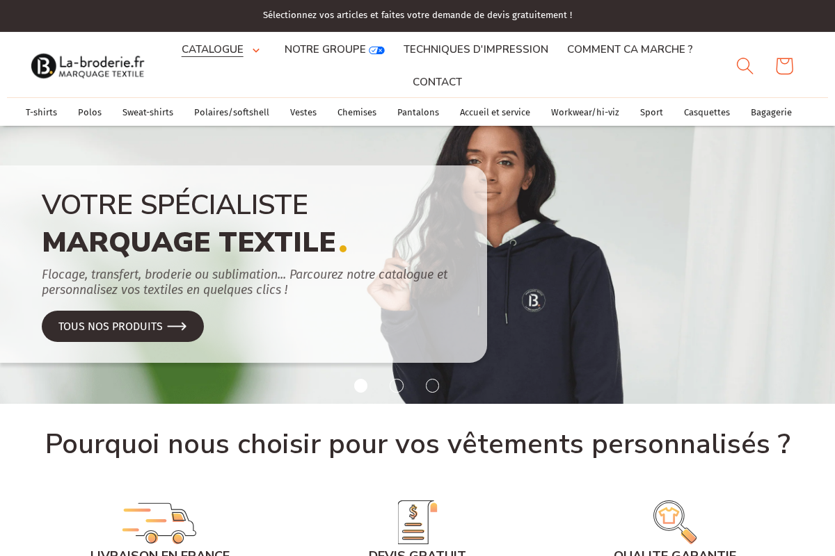 La-broderie homepage screenshot