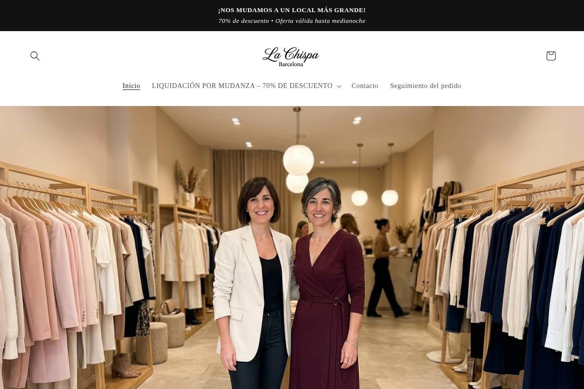 La Chispabarcelona homepage screenshot