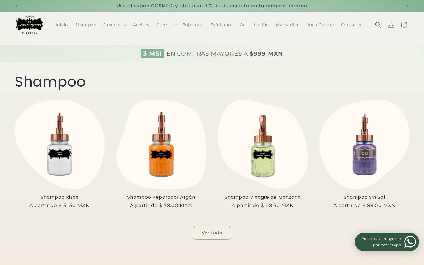 la-cosmetiqueria.com homepage screenshot