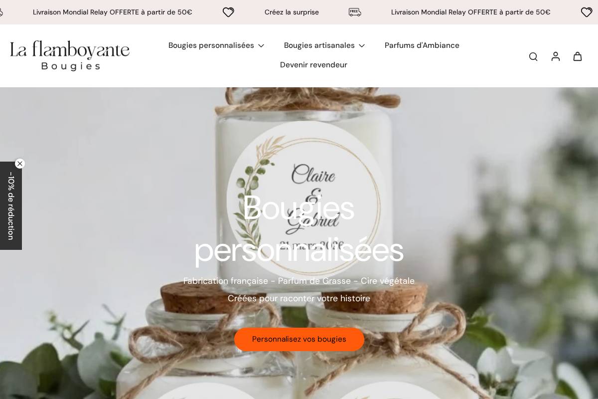 La Flamboyante homepage screenshot