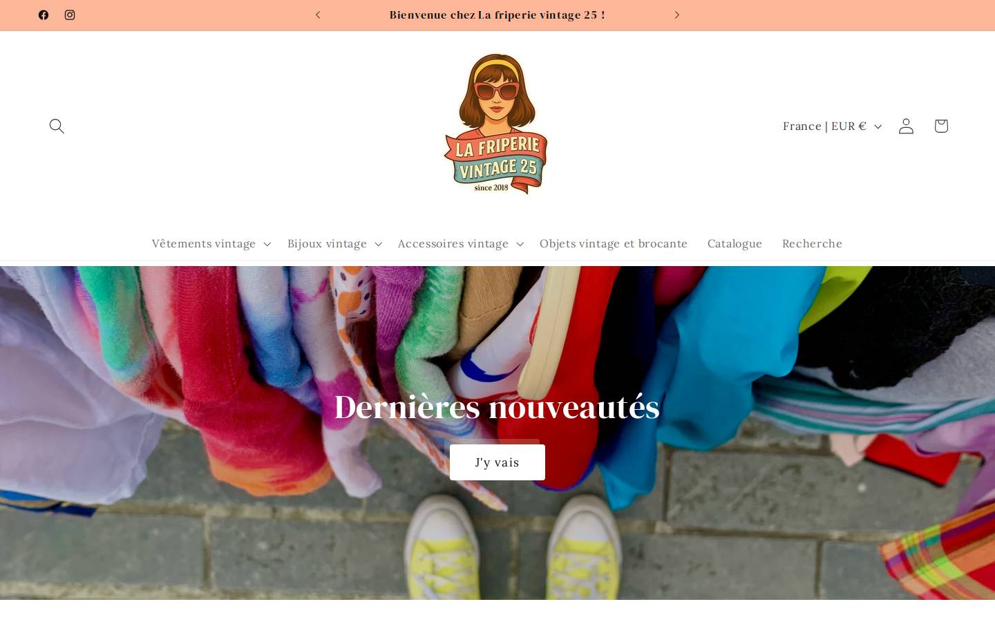 la-friperie-vintage.com homepage screenshot