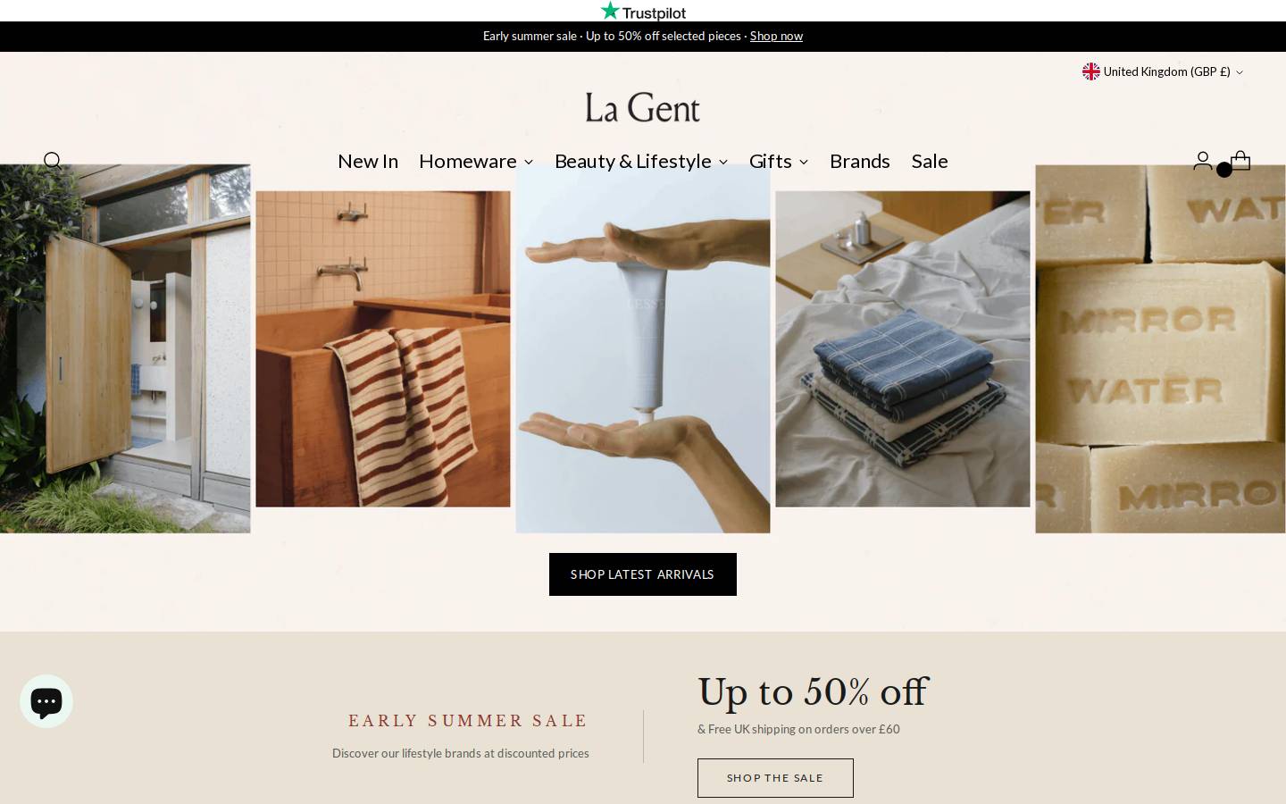 La Gent homepage screenshot