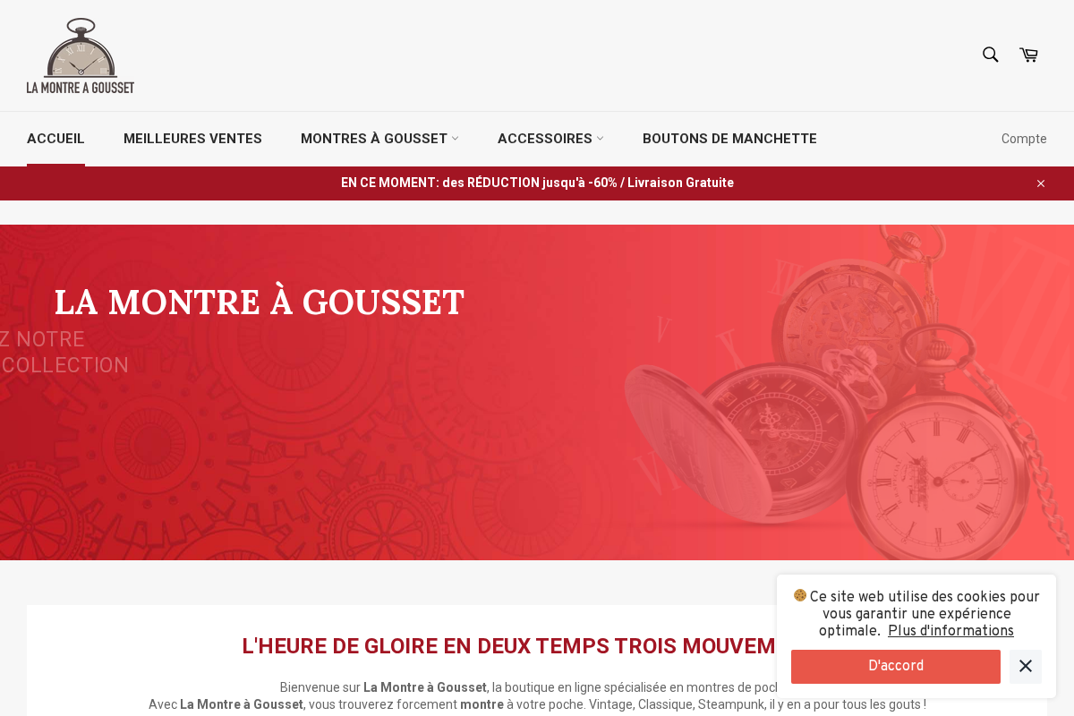 La Montre à Gousset homepage screenshot