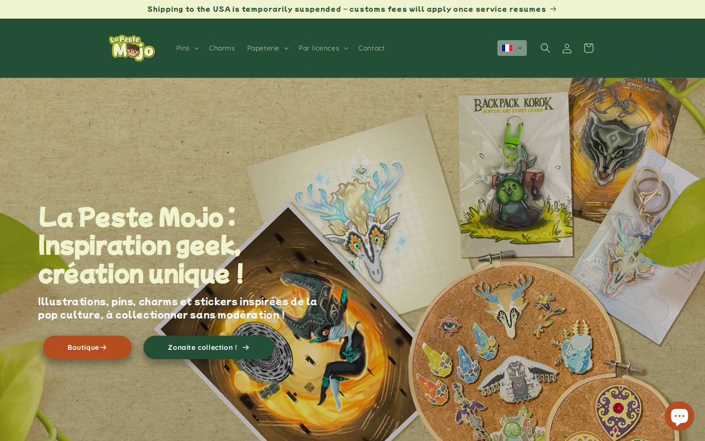 La Peste Mojo homepage screenshot