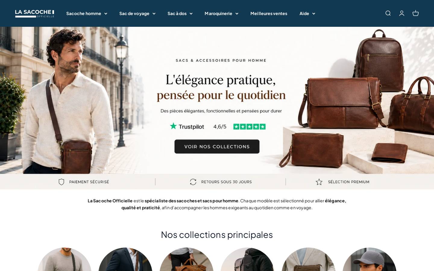 La Sacoche Officielle homepage screenshot