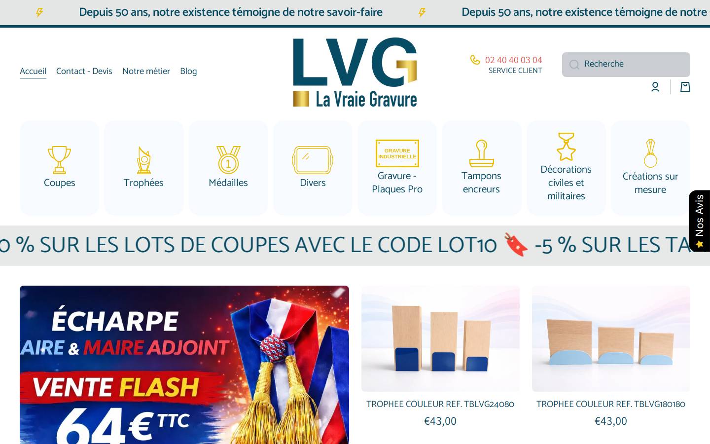 la-vraie-gravure.fr homepage screenshot