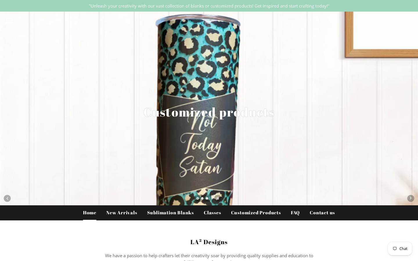 la2designs.com homepage screenshot