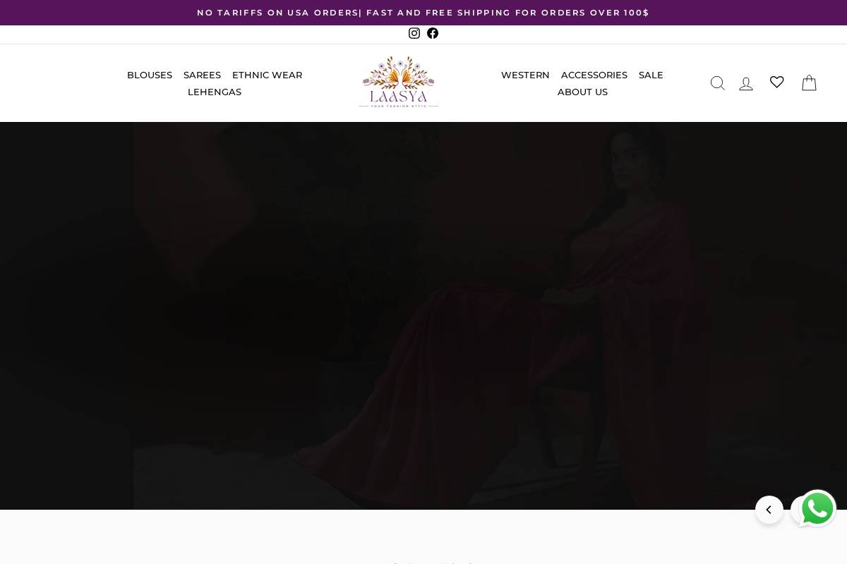 laasyatrends.com homepage screenshot