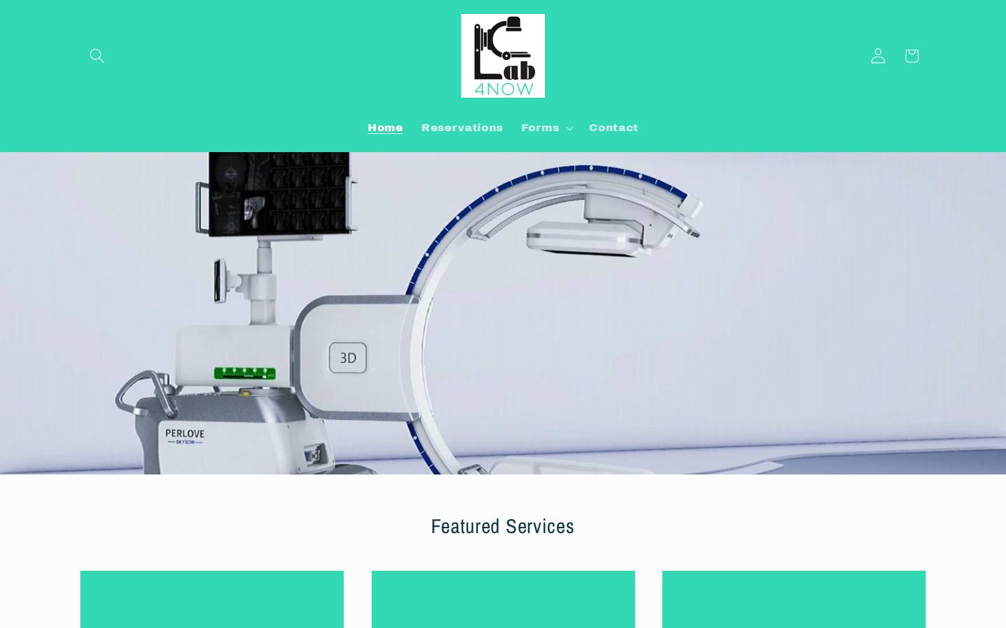 lab4now.com homepage screenshot