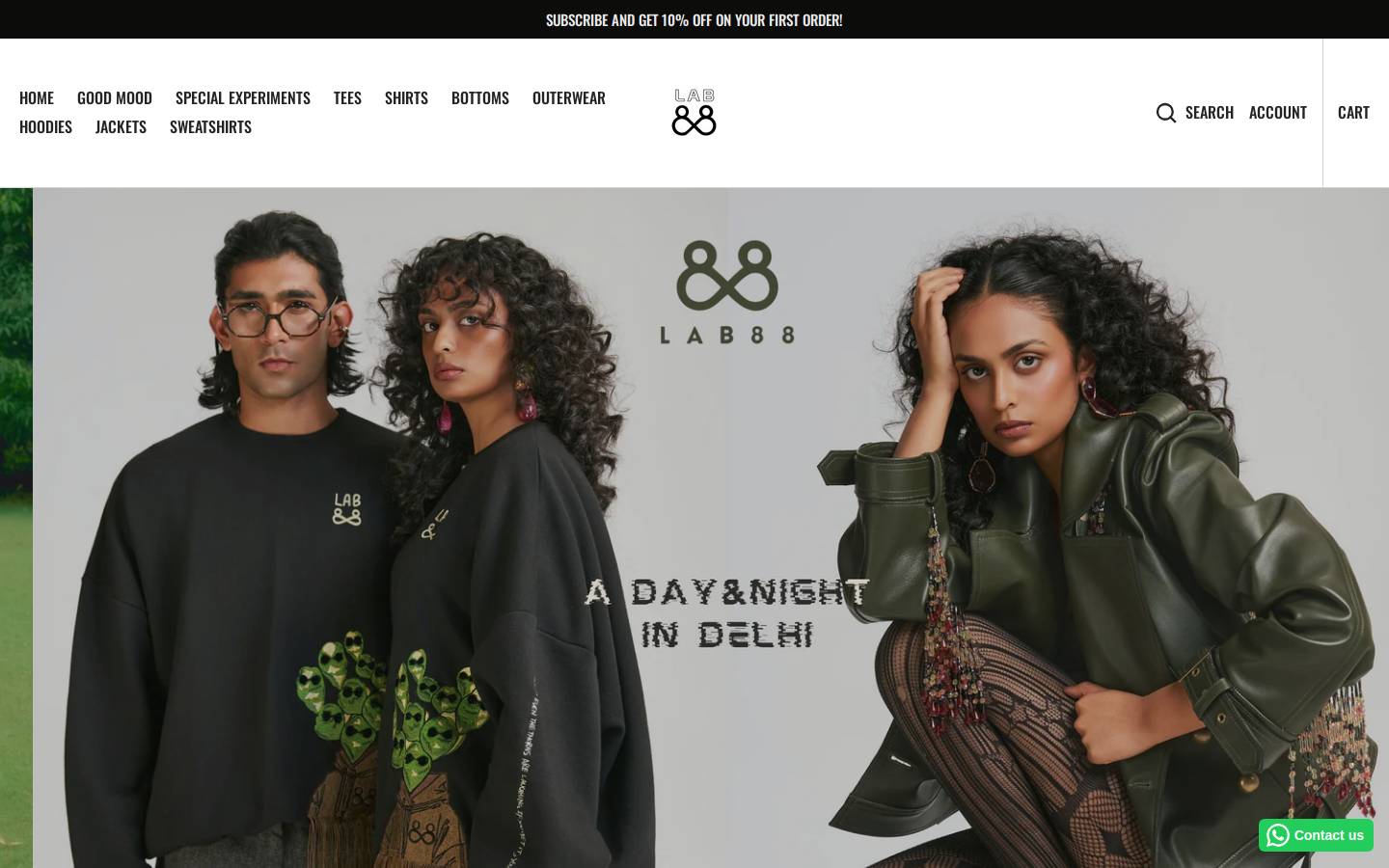 lab88.in homepage screenshot