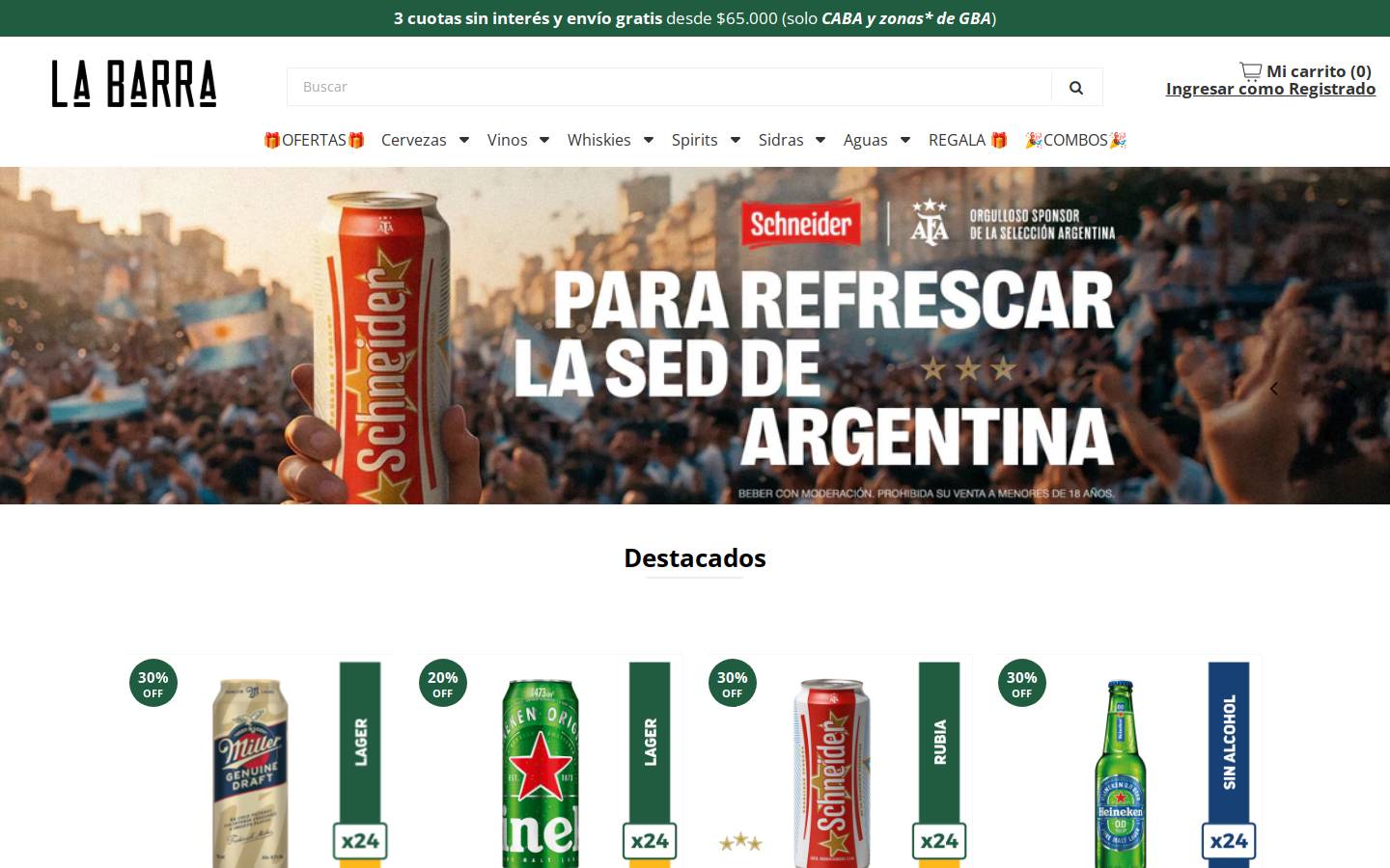 labarraccu.com.ar homepage screenshot