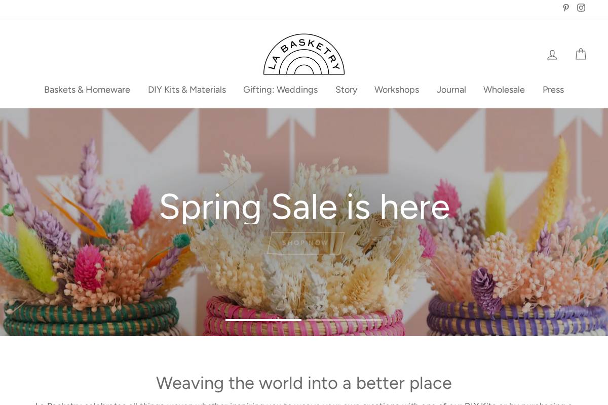 labasketry.com homepage screenshot