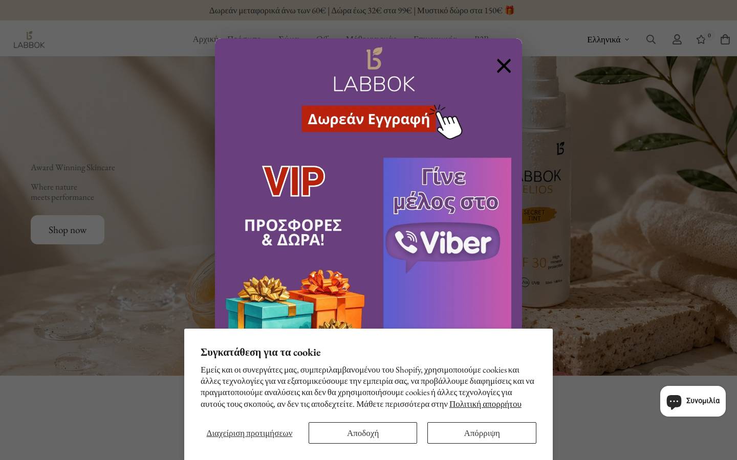 labbok.gr homepage screenshot