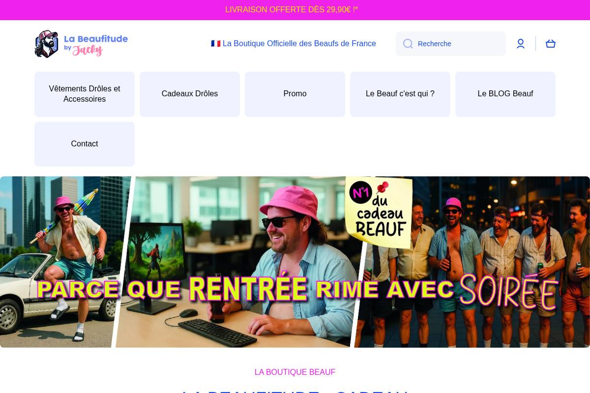 Labeaufitude homepage screenshot