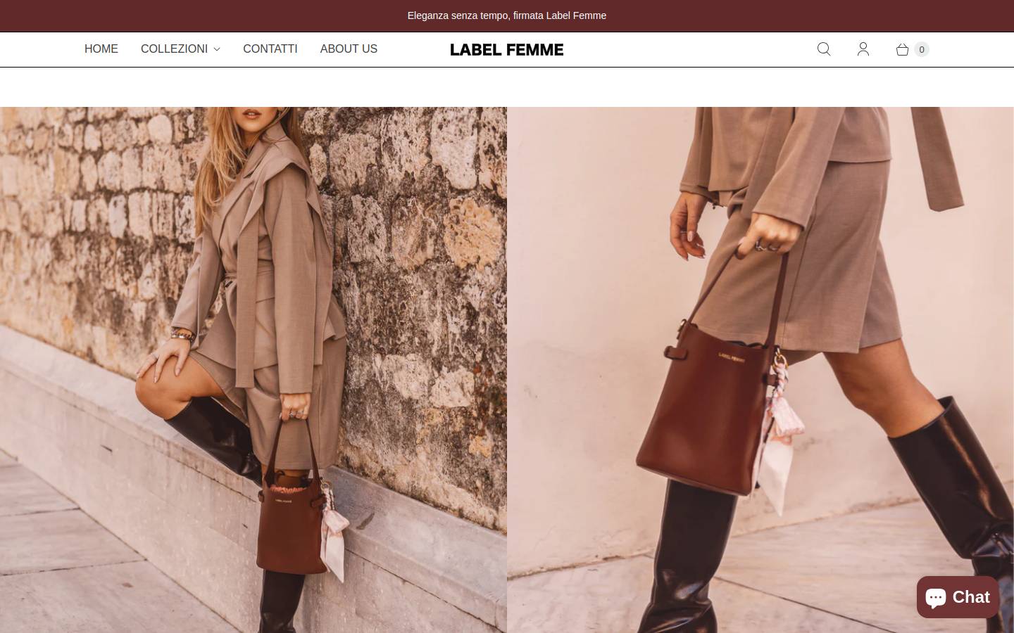 Labelfemme homepage screenshot