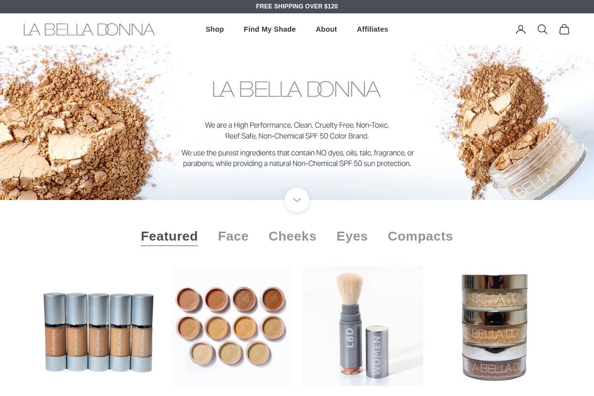 labelladonna.com homepage screenshot