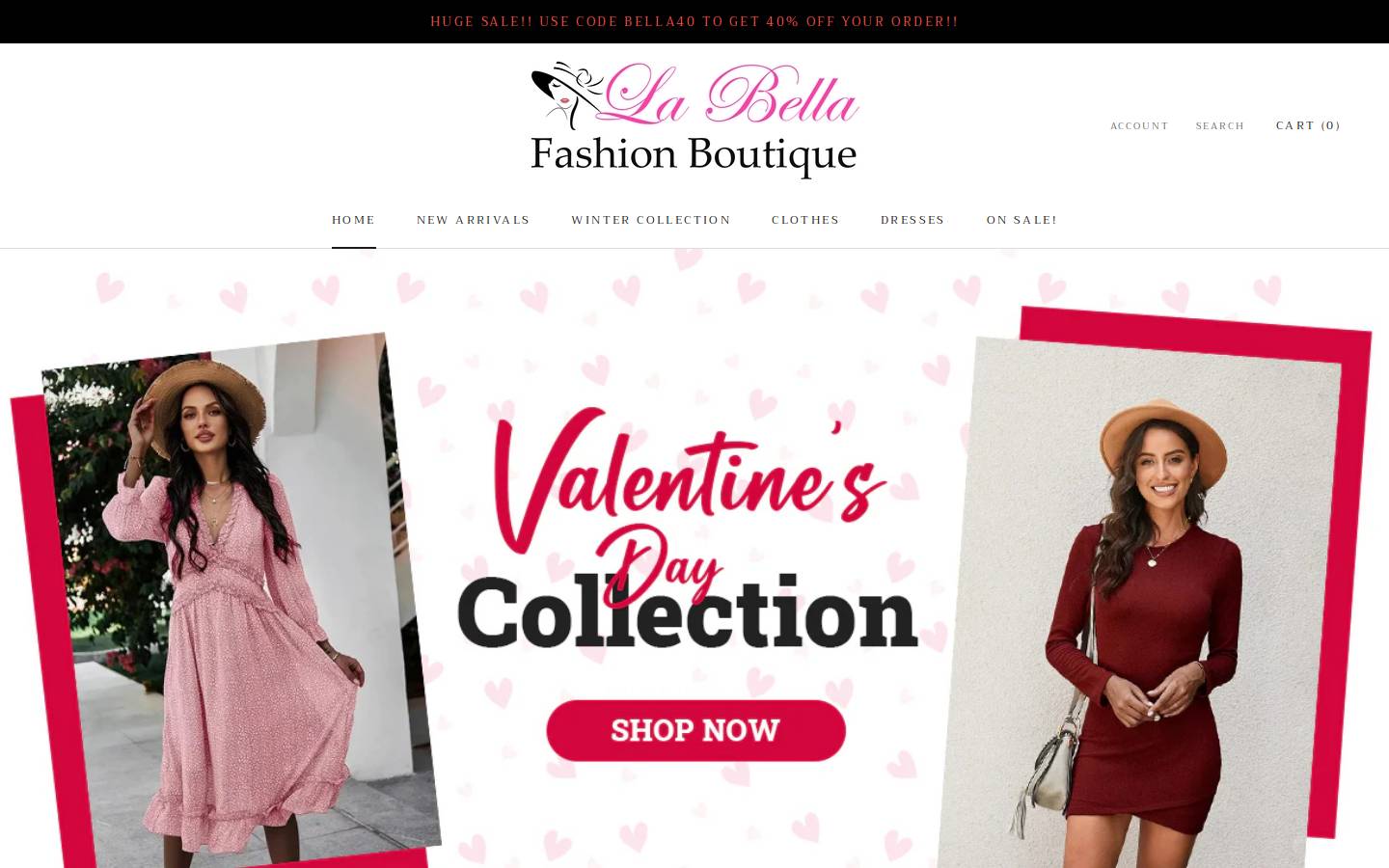 labellafb.com homepage screenshot